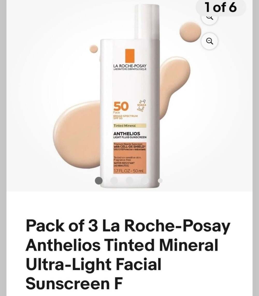 Pack of 3 La Roche-Posay Facial Sunscreen SPF 50 Expiration 3/2025 - Picture 2 of 6